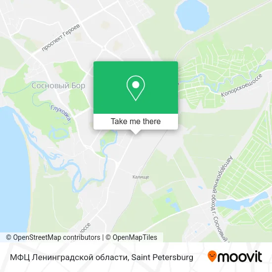 МФЦ Ленинградской области map