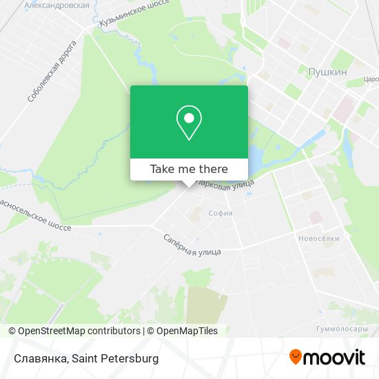 Славянка map