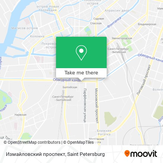 Измайловский проспект map