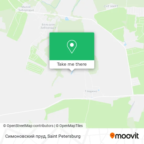 Симоновский пруд map