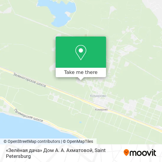 «Зелёная дача» Дом А. А. Ахматовой map