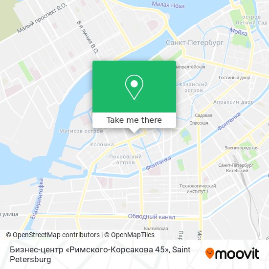 Бизнес-центр «Римского-Корсакова 45» map