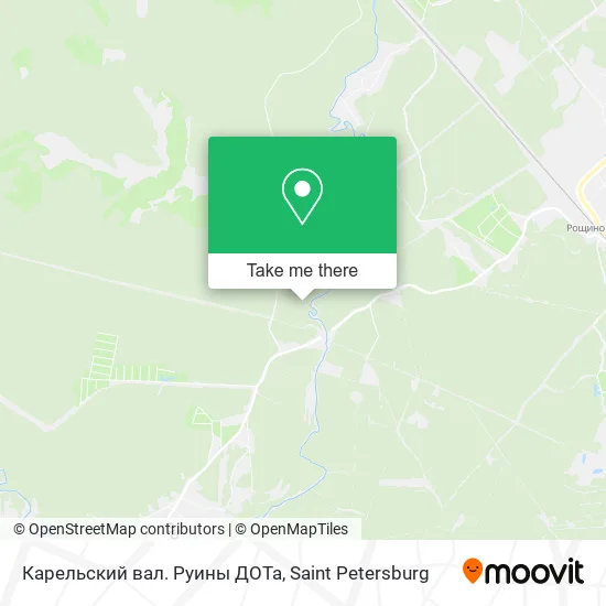 Карельский вал. Руины ДОТа map