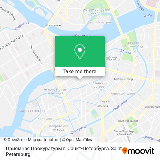 Приёмная Прокуратуры г. Санкт-Петербурга map