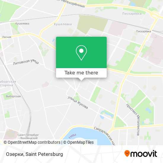 Озерки map