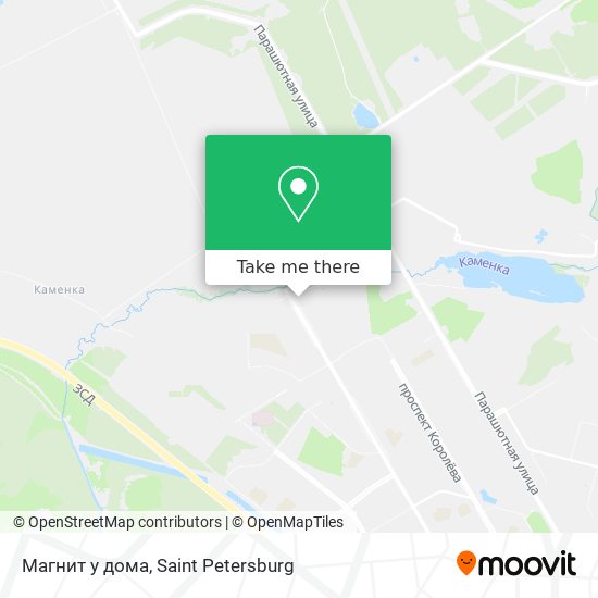 Магнит у дома map