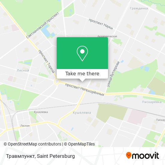Травмпункт map