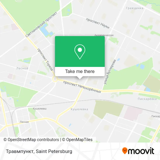 Травмпункт map