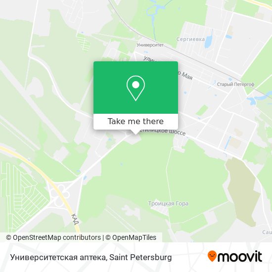 Университетская аптека map