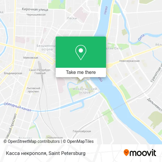 Касса некрополя map