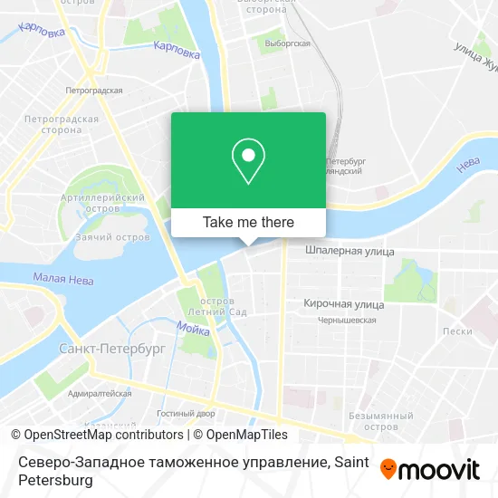 Северо-Западное таможенное управление map
