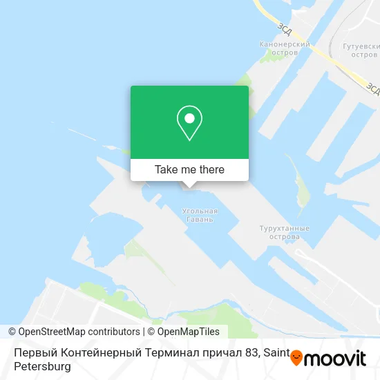 Первый Контейнерный Терминал причал 83 map