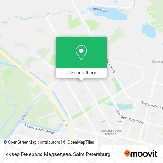 сквер Генерала Медведева map