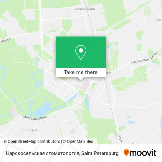 Царскосельская стоматология map