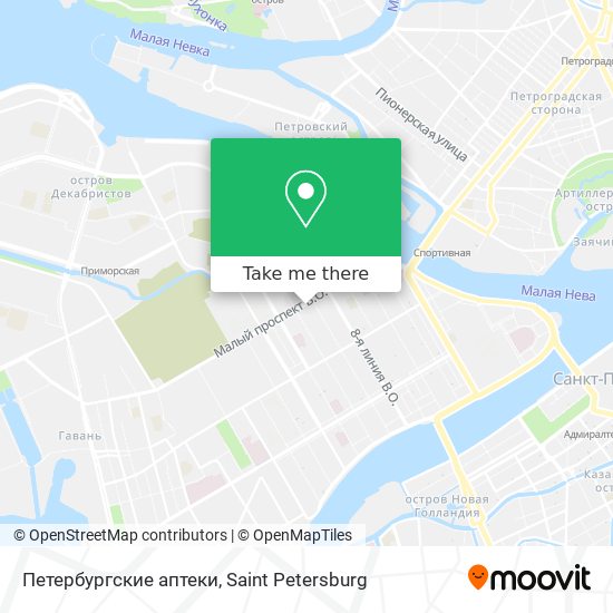 Петербургские аптеки map