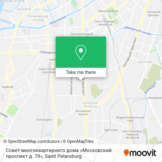 Совет многоквартирного дома «Московский проспект д. 79» map
