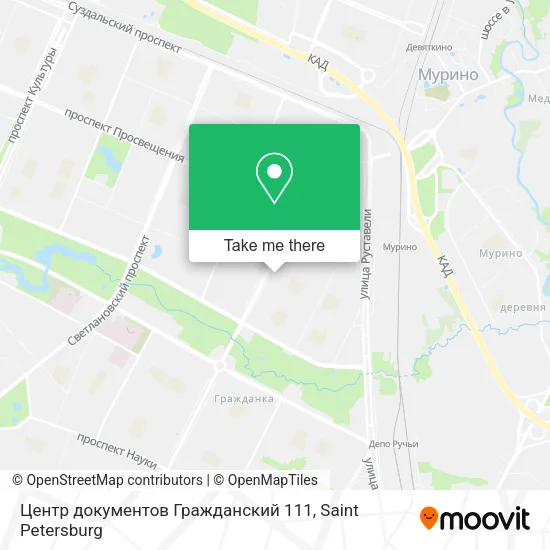 Центр документов Гражданский 111 map