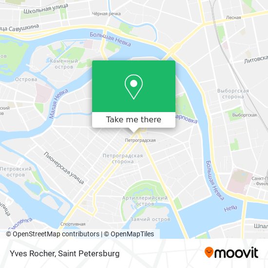 Yves Rocher map