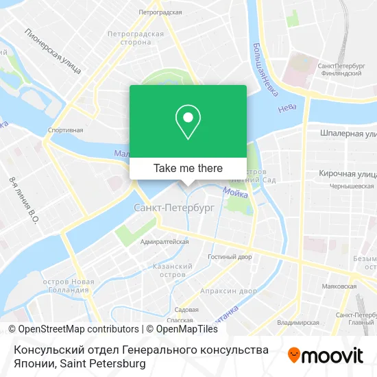 Консульский отдел Генерального консульства Японии map