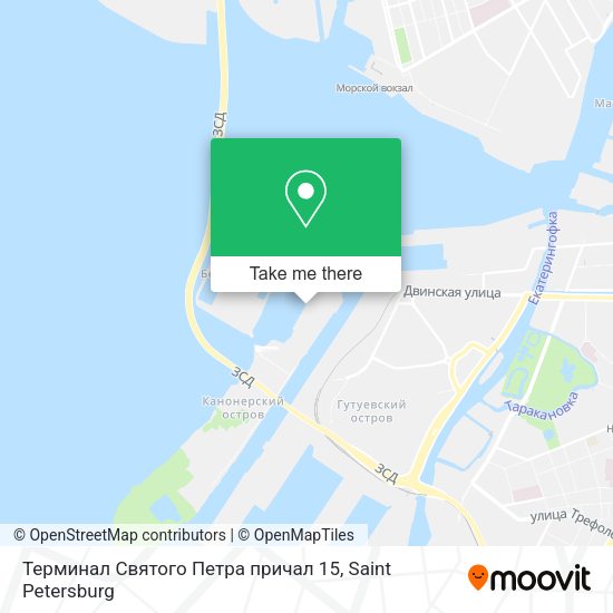 Терминал Святого Петра причал 15 map