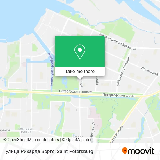 улица Рихарда Зорге map