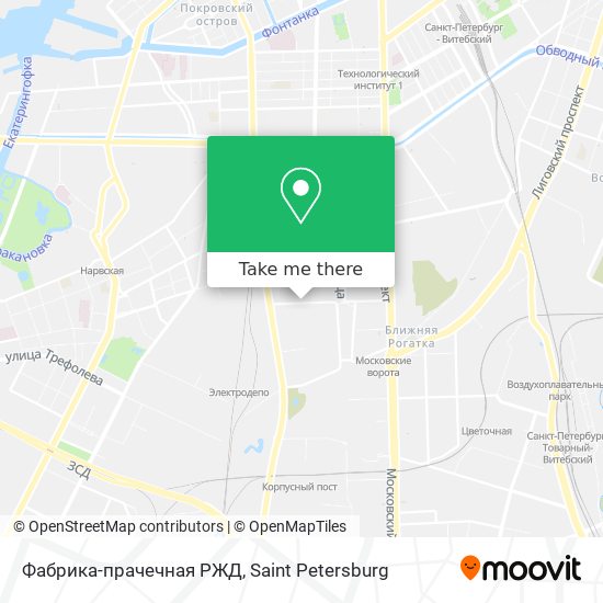 Фабрика-прачечная РЖД map