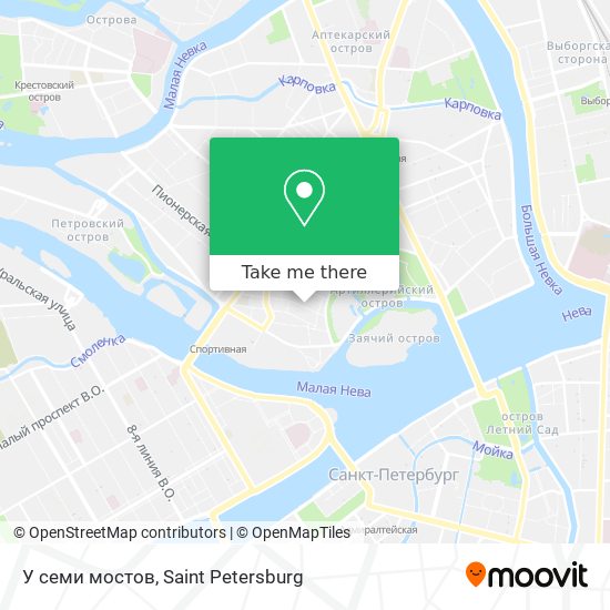У семи мостов map