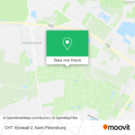 СНТ Урожай-2 map