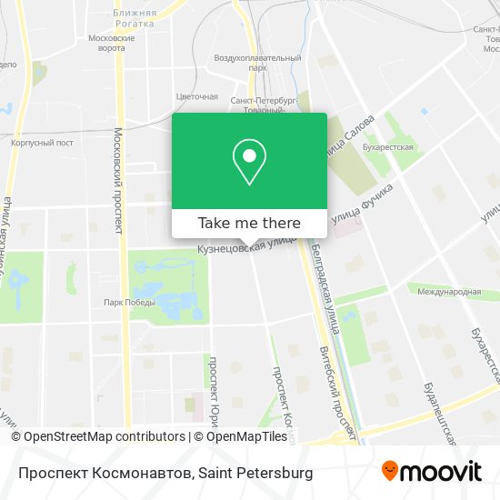 Проспект Космонавтов map