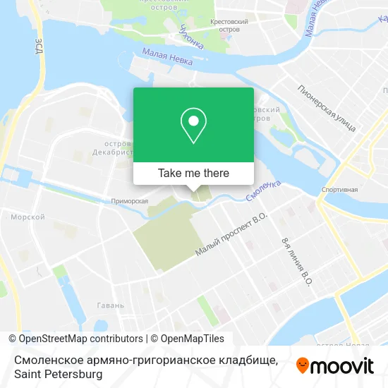 Смоленское армяно-григорианское кладбище map