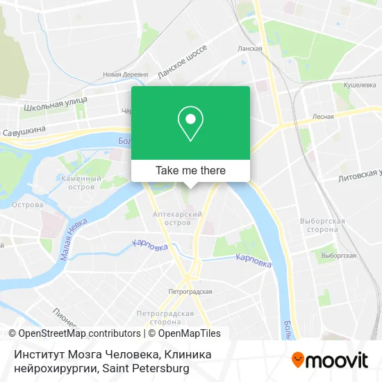 Институт Мозга Человека, Клиника нейрохирургии map
