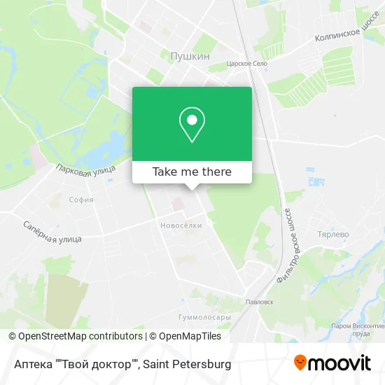 Аптека ""Твой доктор"" map