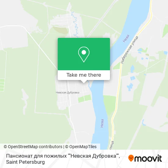 Пансионат для пожилых ""Невская Дубровка"" map
