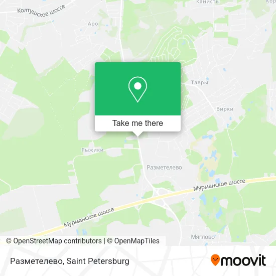 Разметелево map