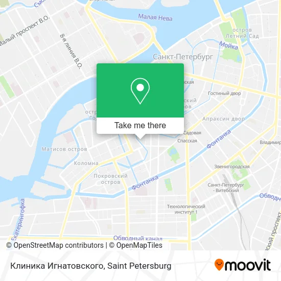 Клиника Игнатовского map