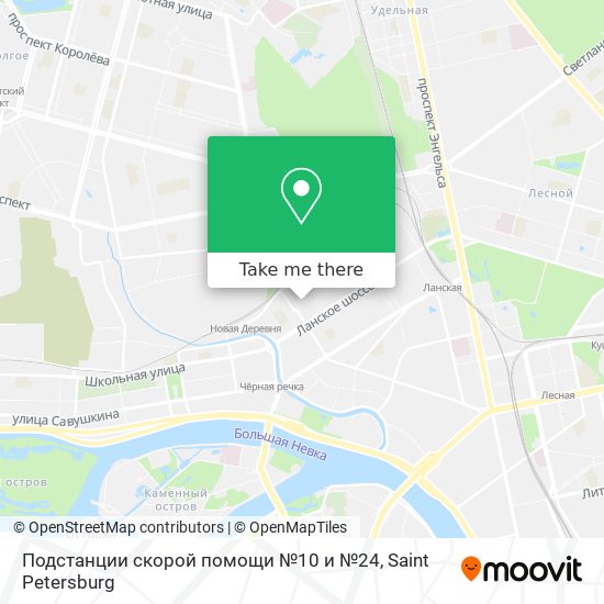 Подстанции скорой помощи №10 и №24 map