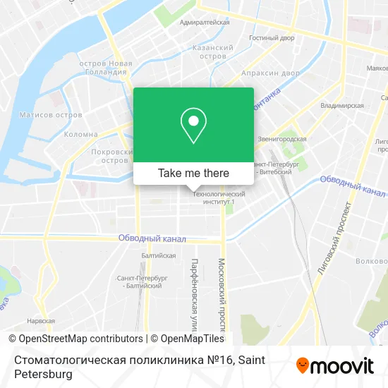 Стоматологическая поликлиника №16 map