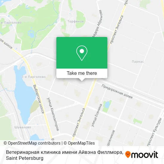 Ветеринарная клиника имени Айвэна Филлмора map