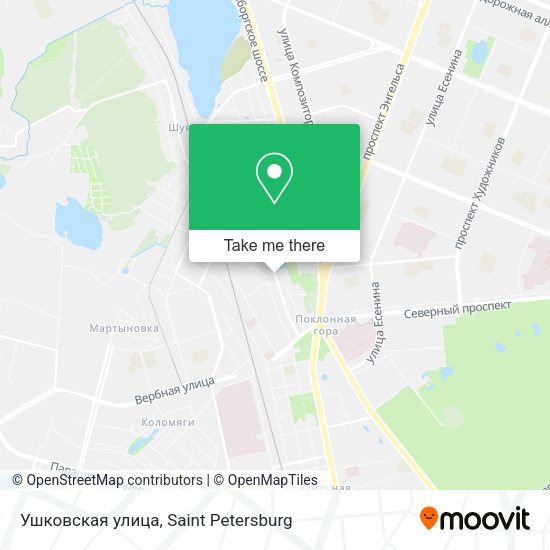 Ушковская улица map