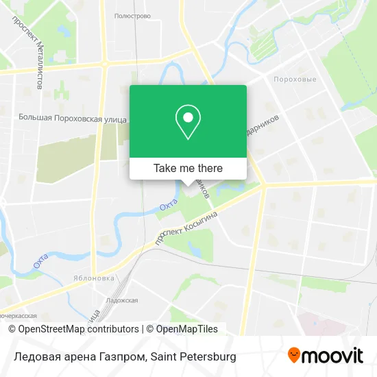Ледовая арена Газпром map