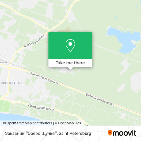 Заказник ""Озеро Щучье"" map