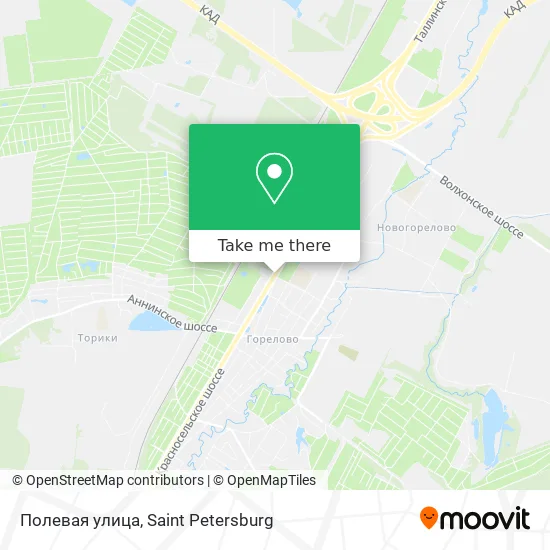 Полевая улица map