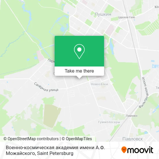 Военно-космическая академия имени А.Ф. Можайского map