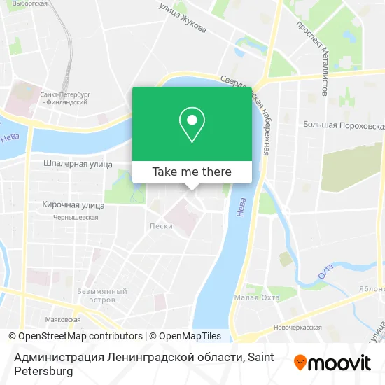Администрация Ленинградской области map