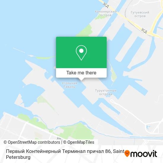 Первый Контейнерный Терминал причал 86 map