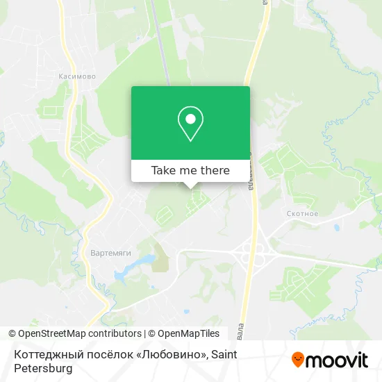 Коттеджный посёлок «Любовино» map