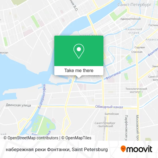 набережная реки Фонтанки map