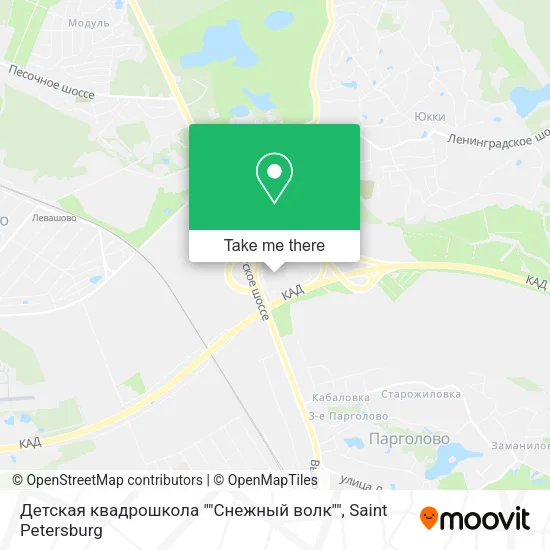 Детская квадрошкола ""Снежный волк"" map