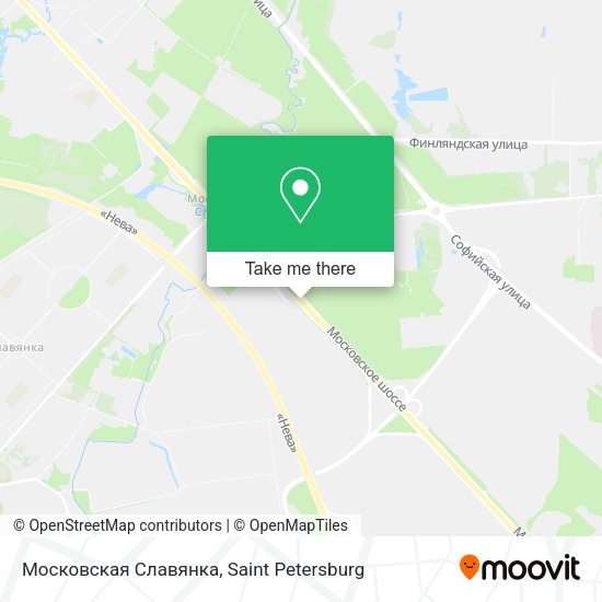Московская Славянка map