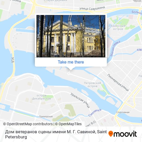 Дом ветеранов сцены имени М. Г. Савиной map